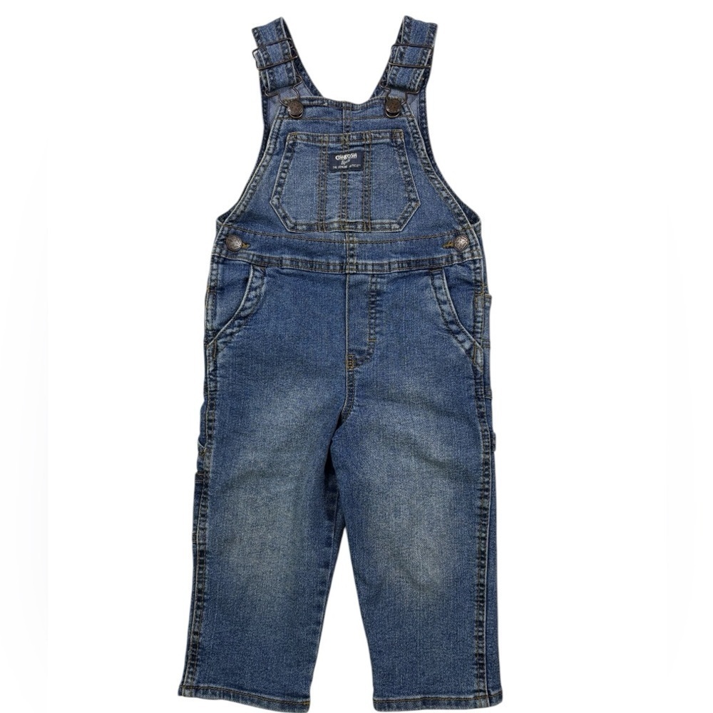 Oshkosh B’gosh Toddler Stretch Denim Adjustable Straps Overalls